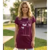 Dámské prodloužené triko ALTISPORT CARRYOVER ALW043123 FUCHSIOVÁ