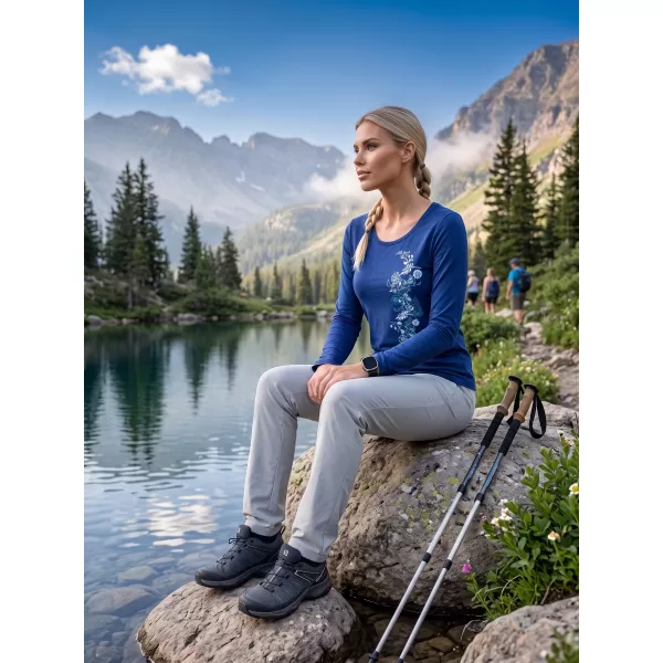  Dámské triko s dlouhým rukávem ALTISPORT CARRYOVER ALW029169 KRÁLOVSKÁ MODRÁ 