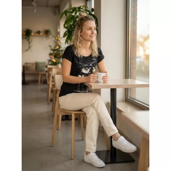  Dámské triko ALTISPORT CARRYOVER ALW043122 ČERNOZLATÁ 