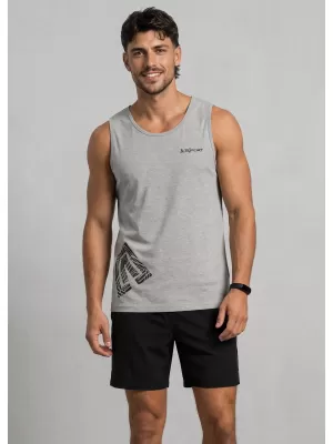 Pánské tílko ALTISPORT ALM013142 TMAVĚ ŠEDÝ MELÍR