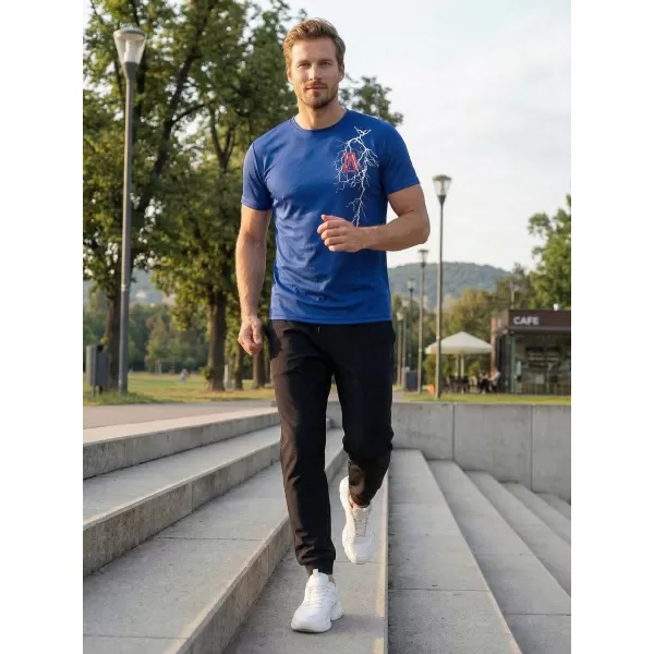  Pánské funkční triko ALTISPORT CARRYOVER ALM027124 KRÁLOVSKÁ MODRÁ 