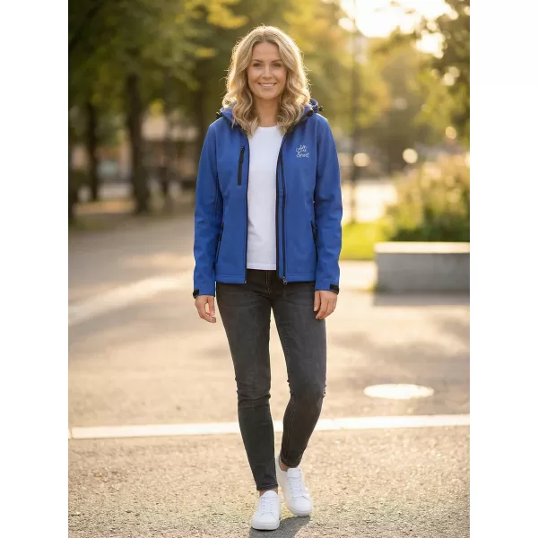  Dámská softshellová bunda ALTISPORT ALW056521 KRÁLOVSKÁ MODRÁ 