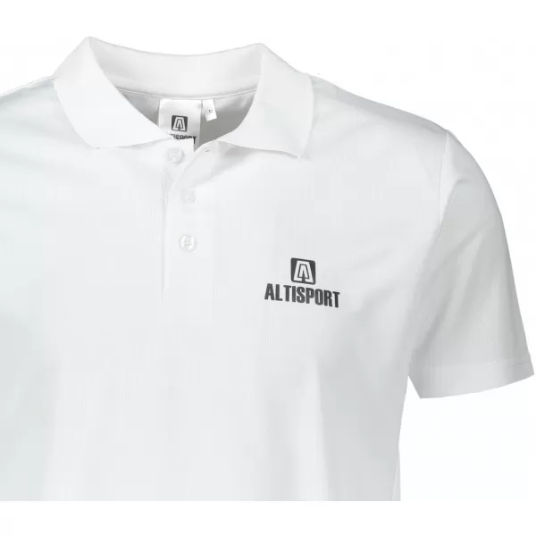  Pánské funkční triko s límečkem ALTISPORT ALM006217 BÍLÁ 