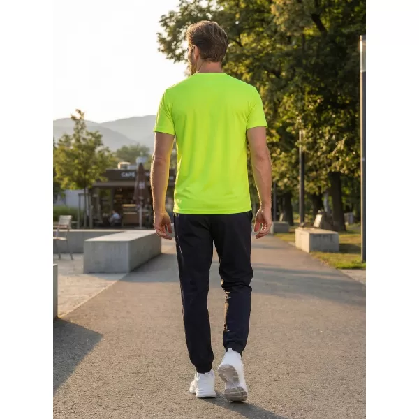  Pánské funkční triko ALTISPORT CARRYOVER ALM027124 NEON YELLOW 