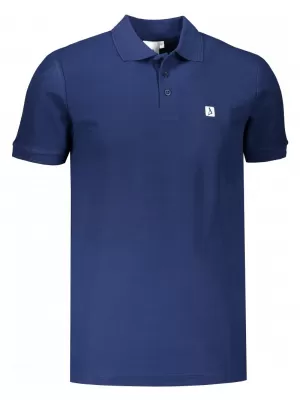 Pánské triko s límečkem ALTISPORT CARRYOVER ALM065203 PŮLNOČNÍ MODRÁ