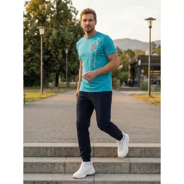  Pánské funkční triko ALTISPORT CARRYOVER ALM027124 TYRKYSOVÁ 