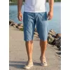 Pánské šortky SAM 73 GRIFF MS 736 SVĚTLÝ DENIM