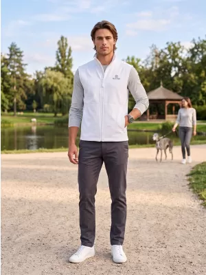 Pánská softshellová vesta ALTISPORT ALM006517 BÍLÁ