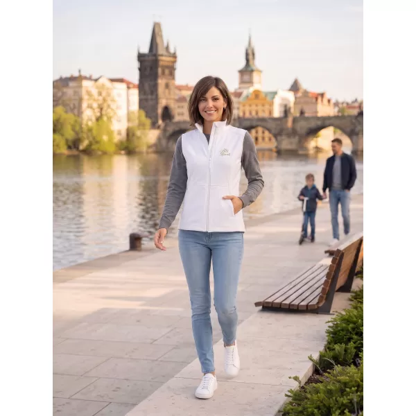 Dámská softshellová vesta ALTISPORT ALW056516 BÍLÁ 