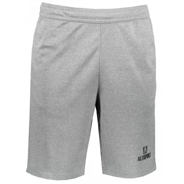  Pánské šortky ALTISPORT ALM006612 TMAVĚ ŠEDÝ MELÍR 