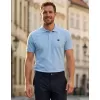 Pánské triko s límečkem ALTISPORT CARRYOVER ALM065203 NEBESKY MODRÁ