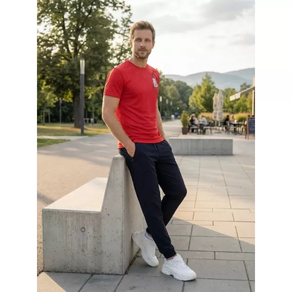 Pánské funkční triko ALTISPORT CARRYOVER ALM027124 ČERVENÁ 