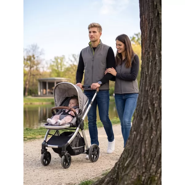  Pánská softshellová vesta ALTISPORT ALM006517 OCELOVĚ ŠEDÁ 