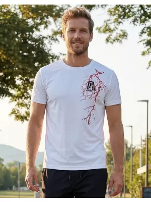 Pánské funkční triko ALTISPORT CARRYOVER ALM027124 BÍLÁ