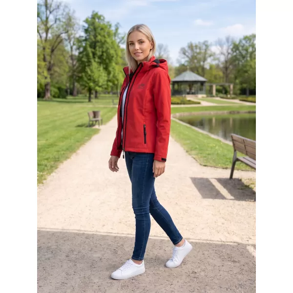  Dámská softshellová bunda ALTISPORT ALW056521 ČERVENÁ 