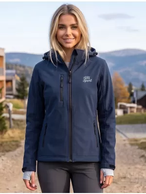 Dámská softshellová bunda ALTISPORT ALW056521 NÁMOŘNÍ MODRÁ