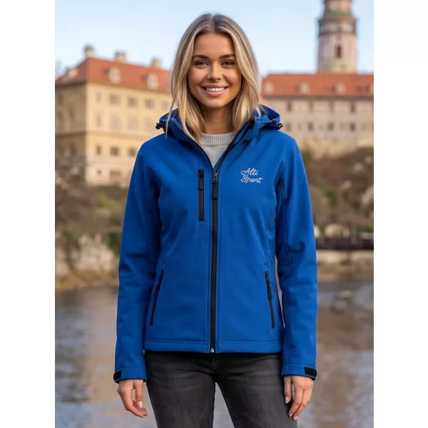  Dámská softshellová bunda ALTISPORT ALW056521 KRÁLOVSKÁ MODRÁ 