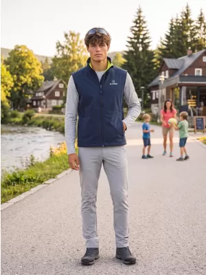 Pánská softshellová vesta ALTISPORT ALM006517 NÁMOŘNÍ MODRÁ