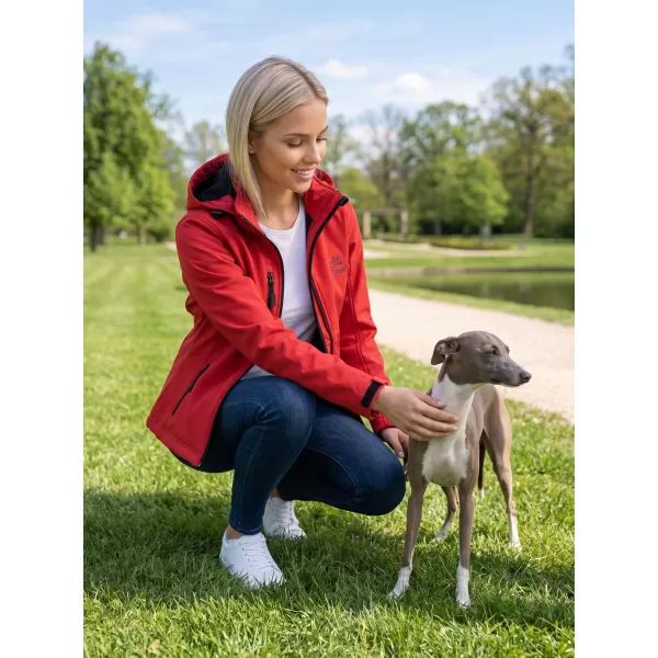  Dámská softshellová bunda ALTISPORT ALW056521 ČERVENÁ 