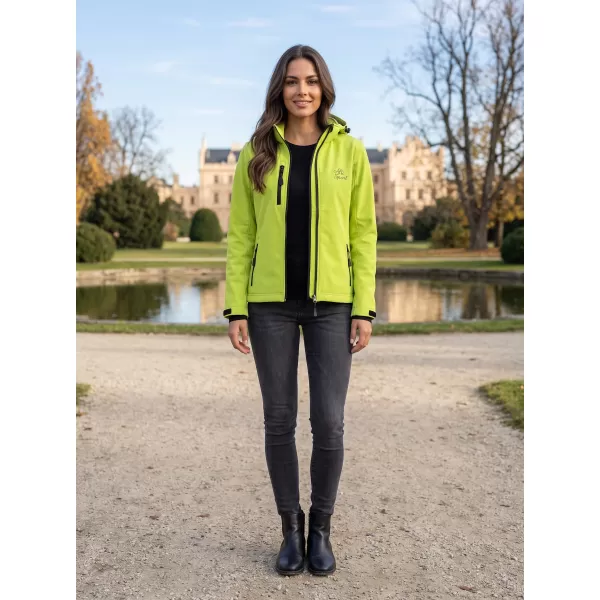  Dámská softshellová bunda ALTISPORT ALW056521 LIMETKOVÁ 