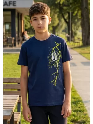 Dětské triko ALTISPORT ALK027138 PŮLNOČNÍ MODRÁ