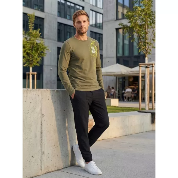  Pánské triko s dlouhým rukávem ALTISPORT CARRYOVER ALM027119 KHAKI 