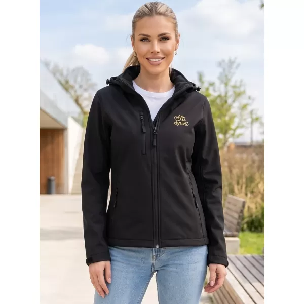  Dámská softshellová bunda ALTISPORT ALW056521 ČERNÁ 