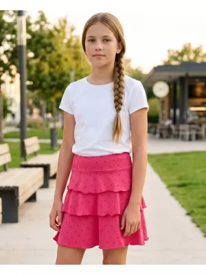 Dívčí sukně SAM 73 KATIE GZ 527 TMAVĚ RŮŽOVÁ