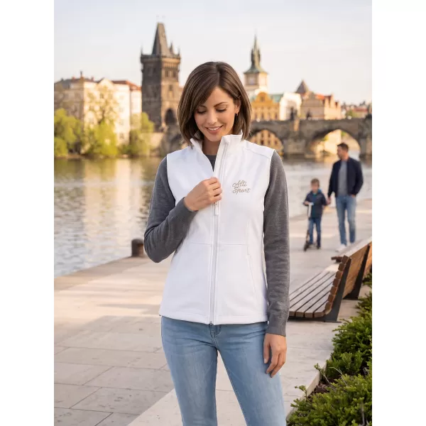  Dámská softshellová vesta ALTISPORT ALW056516 BÍLÁ 