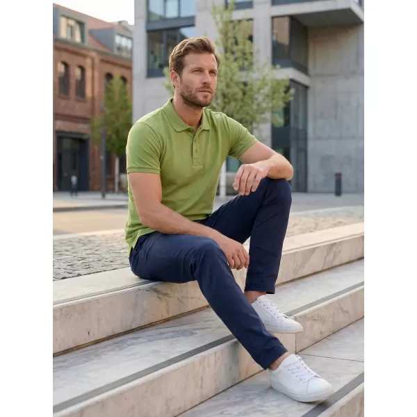  Pánské triko KIXMI LOUIS ZELENÁ 