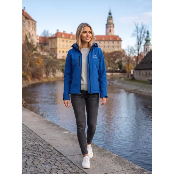  Dámská softshellová bunda ALTISPORT ALW056521 KRÁLOVSKÁ MODRÁ 