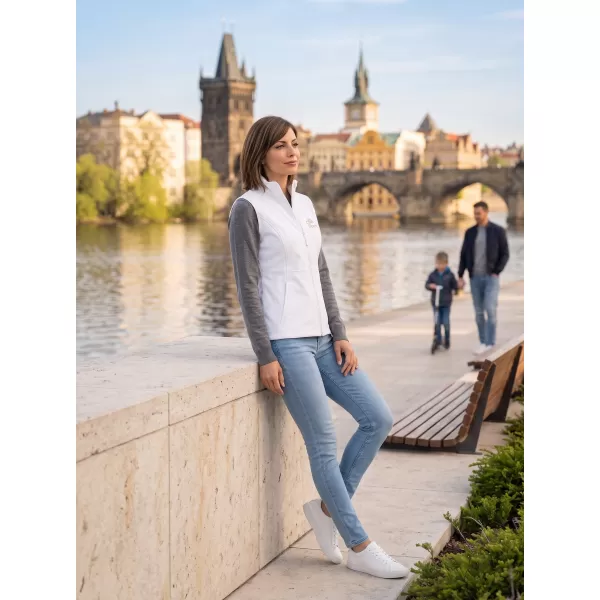  Dámská softshellová vesta ALTISPORT ALW056516 BÍLÁ 