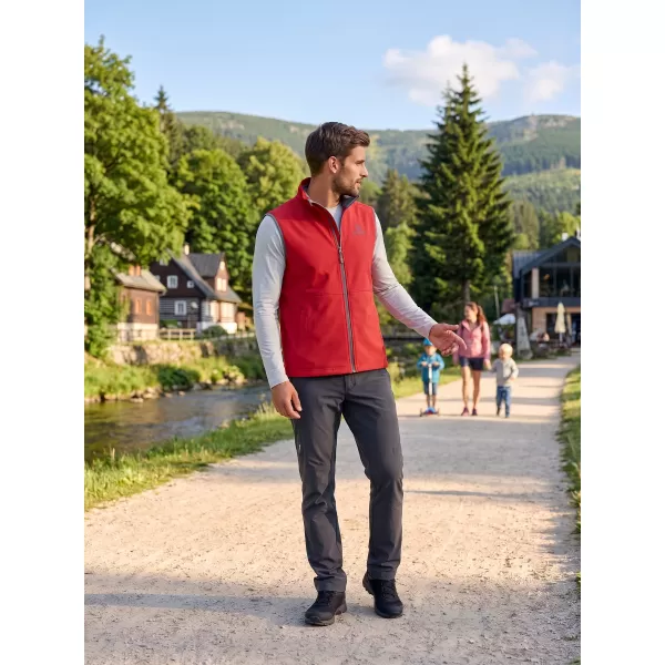  Pánská softshellová vesta ALTISPORT ALM006517 ČERVENÁ 