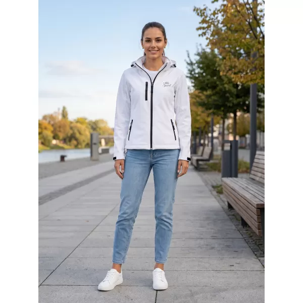  Dámská softshellová bunda ALTISPORT ALW056521 BÍLÁ 