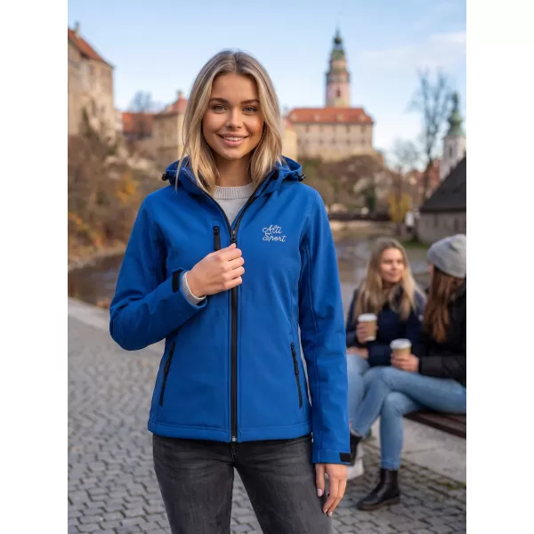  Dámská softshellová bunda ALTISPORT ALW056521 KRÁLOVSKÁ MODRÁ 