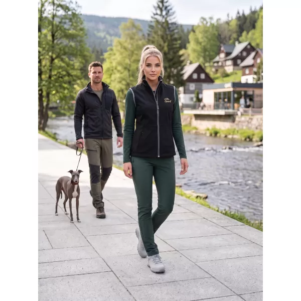  Dámská softshellová vesta ALTISPORT ALW056516 ČERNÁ 