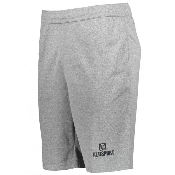  Pánské šortky ALTISPORT ALM006612 TMAVĚ ŠEDÝ MELÍR 