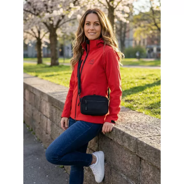  Dámská softshellová bunda ALTISPORT ALW056521 ČERVENÁ 
