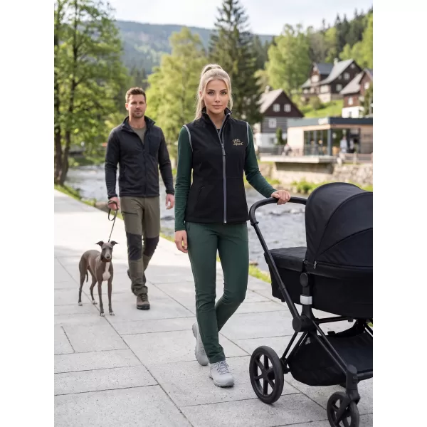  Dámská softshellová vesta ALTISPORT ALW056516 ČERNÁ 