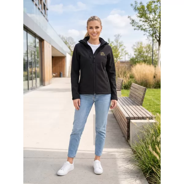  Dámská softshellová bunda ALTISPORT ALW056521 ČERNÁ 