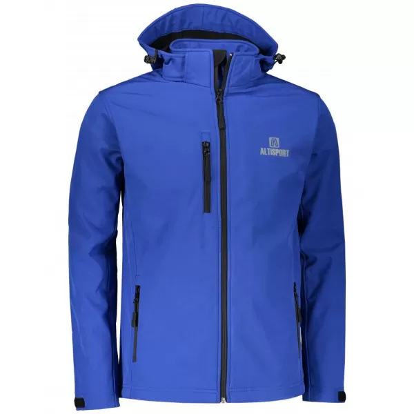  Pánská softshellová bunda ALTISPORT ALM006522 KRÁLOVSKÁ MODRÁ 