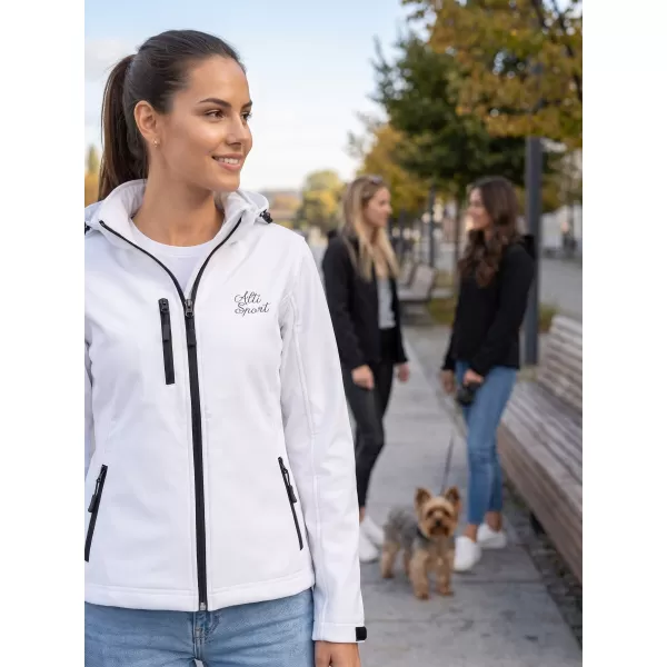  Dámská softshellová bunda ALTISPORT ALW056521 BÍLÁ 