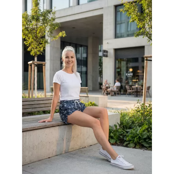  Dámské šortky ALTISPORT BARBA LPAT512 TMAVĚ MODRÁ 