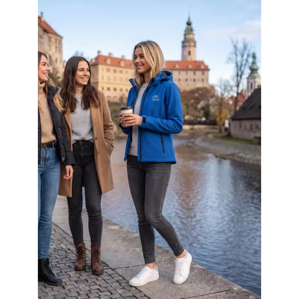  Dámská softshellová bunda ALTISPORT ALW056521 KRÁLOVSKÁ MODRÁ 