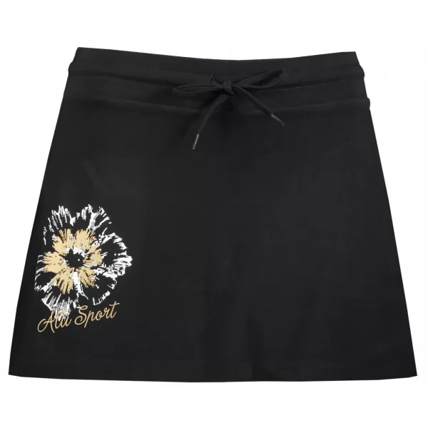  Dámská sukně ALTISPORT ALW016604 ČERNOZLATÁ 
