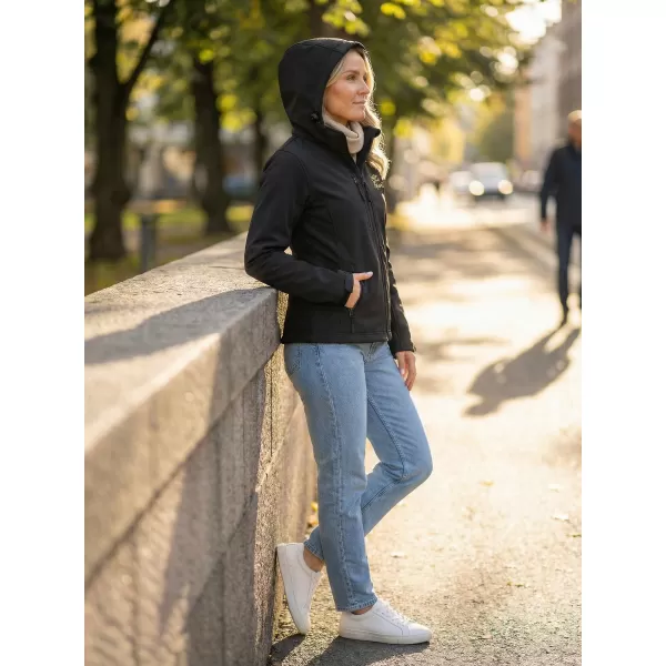  Dámská softshellová bunda ALTISPORT ALW056521 ČERNÁ 
