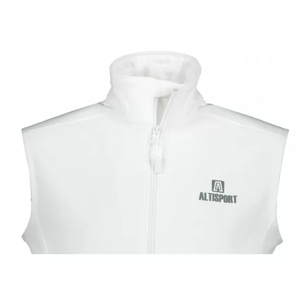 Pánská softshellová vesta ALTISPORT ALM006517 BÍLÁ 