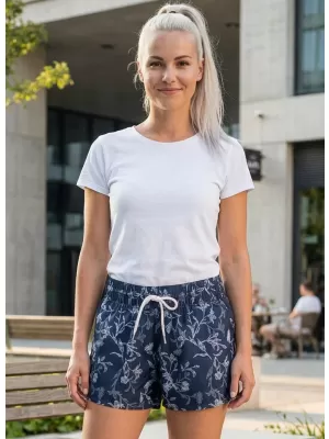 Dámské šortky ALTISPORT BARBA LPAT512 TMAVĚ MODRÁ