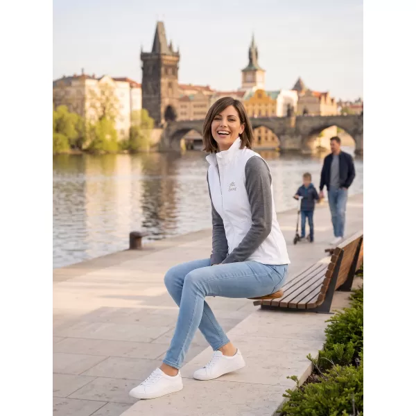  Dámská softshellová vesta ALTISPORT ALW056516 BÍLÁ 