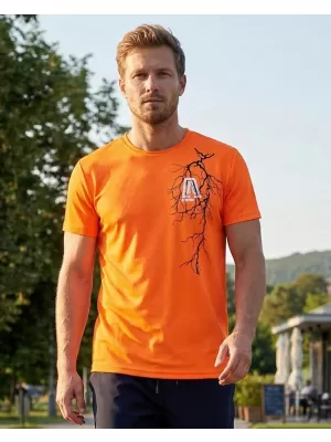 Pánské funkční triko ALTISPORT CARRYOVER ALM027124 NEON ORANGE